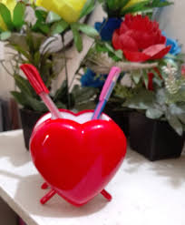 Heart shape pen holder Desk pen holder Love Shape pen holder