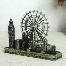 London dekorasi Model Inggris patung logam ruang tamu ornamen rumah antik untuk hadiah dekorasi pesta Desktop